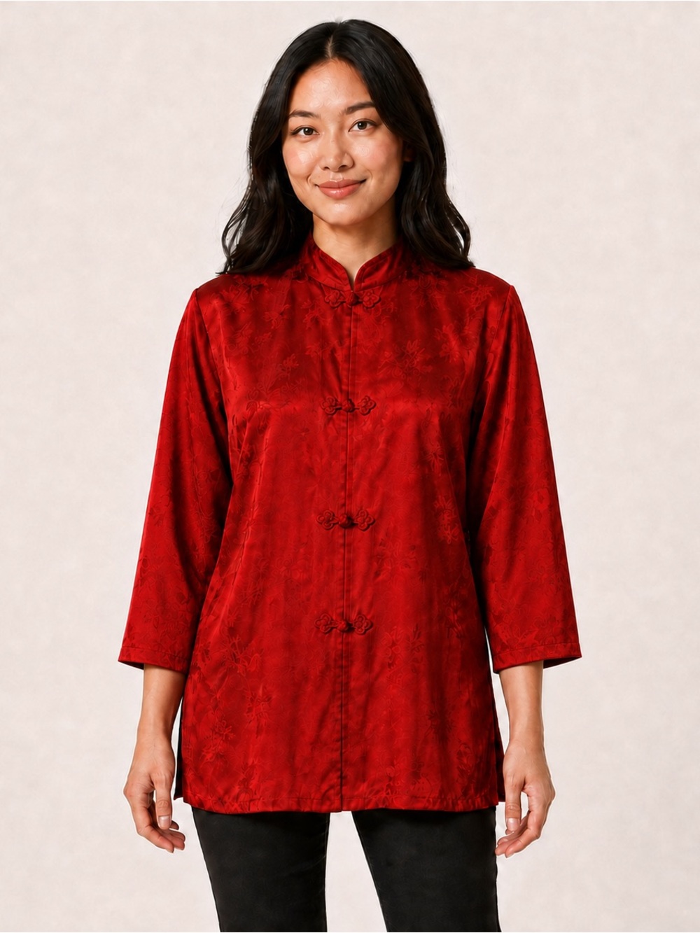 Lord &TAYLOR VTG SILK Asian Blazer Sz 14